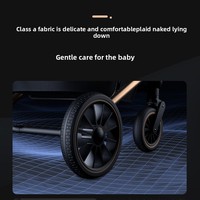 Poussette bébé modèle A8, cadre en alliage d'aluminium, pliable, absorption des chocs bidirectionnelle, pour nouveau-nés de 6 mois, quatre roues, pliage à une touche
