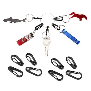 נירוסטה מיני אביב מפתח אבזם <span class=keywords><strong>Carabiner</strong></span> קליפ עבור דקור תלייה - Product Image 5