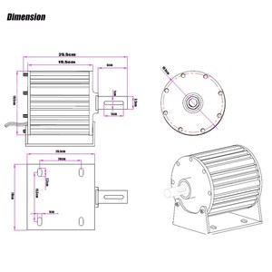 <span class=keywords><strong>Alternateur</strong></span> à aimant permanent NdFeB 4000W 500 tr/min Générateur PMSG triphasé Système d'éolienne <span class=keywords><strong>DIY</strong></span> - Product Image 6