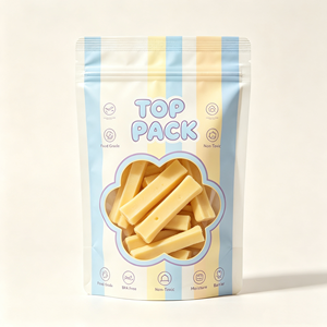 Bolsa con Cierre Zip Personalizada OEM de Grado Alimenticio con Ventana Transparente para Snacks de Bebé, Palitos de Queso para Niños Pequeños, Empaque de Alimentos para Niños - Product Image 1