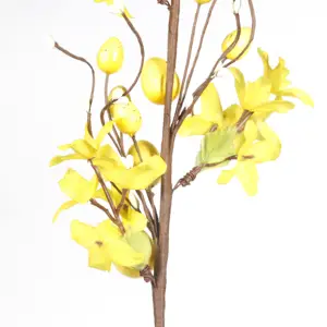 H202267 도매 노란색 야생 꽃 핫 세일 새로운 스타일 크리 에이 티브 부활절 달걀 나무 가지 봄 부활절 장식