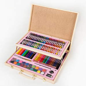 Çizim sanat kutusu yağ pastel boya kalemi renkli kalemler İşaretleyiciler boya fırçası suluboya boya - Product Image 5