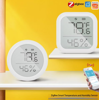 Sensor de Temperatura y Humedad con Pantalla Digital, Control Remoto por Aplicación, Sensor Inteligente de Temperatura y Humedad (Cuadrado)