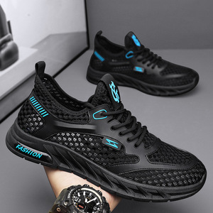 Nhà máy giá rẻ tùy chỉnh OEM ODM trượt trên giày giản dị quần vợt thoáng khí lưới Sneakers cho nam giới - Product Image 1