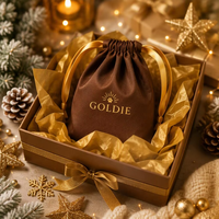 Étui de luxe personnalisé en satin avec cordon de serrage pour bijoux, sac de rangement de voyage, organisateur pour cosmétiques et souvenirs