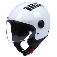 Casque de moto électrique ABS léger unisexe au design rétro pour croisière, approvisionnement transfrontalier BLD