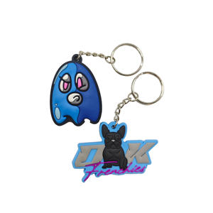 Fabricant en gros de porte-clés souvenirs en PVC entièrement personnalisés en silicone souple 2D - Product Image 6