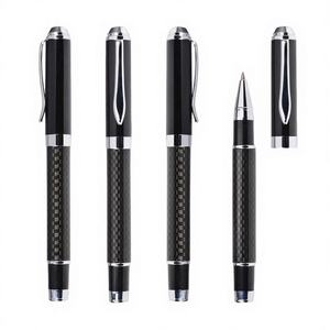 Bolígrafo de Punta Redonda Negro de la Marca Bonvada, Bolígrafo de Metal Promocional Publicitario de Lujo de Alta Calidad con Logotipo Personalizado, Tinta Negra - Product Image 1