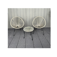 Fauteuil en rotin rond pour balcon, plage, jardin, en bois, style nid d'oiseau, pour l'extérieur