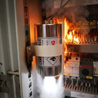 Protection incendie encastrée pour panneaux électriques avec extincteur aérosol en acier inoxydable certifié CE