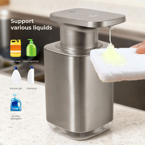 Distributeur automatique de savon intelligent en acier inoxydable 304 de haute qualité, à fixation murale, pour la maison intelligente - Product Image 6