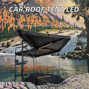 Équipement de <span class=keywords><strong>camping</strong></span>, tente de toit pour l'extérieur, tente latérale pliable pour voiture 4x4, auvent Foxwing 2m 270 degrés, autoportant, en aluminium, quatre saisons - Product Image 2