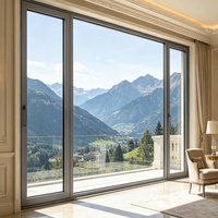 Ventanas de Aluminio con Rotura de Puente Térmico JD 105B, con Vidrio Templado de Triple Aislamiento, Diseño Plegable, Resistentes al Viento, Calificadas por Energy Star