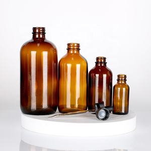 Haute Qualité 60ml 120ml Ambre Bouteille D'huile Essentielle Boston Bouteille Ronde Flacons En Verre Compte-gouttes Avec Compte-gouttes - Product Image 6