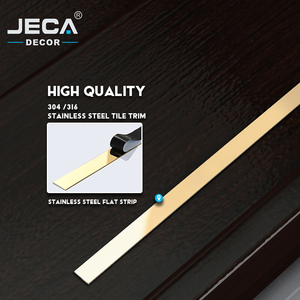 Foshan Professional Manufacturer JECA OEM Flat Trim <strong>Strip</strong> For Wall Furniture Gold Stainless Steel Mirror - Product Image 2