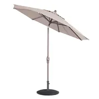 Зонт алюминиевый с автоматическим наклоном, зонтик для внутреннего дворика, пляжа, улицы, пивного сада, Солнцезащитный коленчатый зонтик для бистро, ресторана
