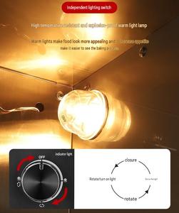 Horno Eléctrico Multiusos de Acero Inoxidable 250C, Asador de Convección <span class=keywords><strong>para</strong></span> <span class=keywords><strong>Pollo</strong></span>, Pescado, Cerdo, Ganso - Product Image 6