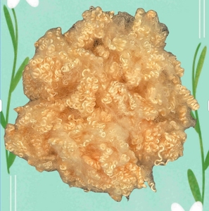 Hcs 3D 64mm 32mm rỗng liên hợp siliconised cam Polyester PSF sợi cho nhồi gối - Product Image 1