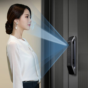 Buch fu6בתוספת דלת חכמה מנעול 3D פנים זיהוי טביעת אצבע סיסמא עין חתול גדול מסך wifi אנטי גניבה ענן - Product Image 3