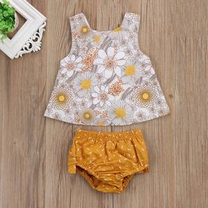 Verano bebé niña conjuntos de ropa lindo bebé niña ropa chaleco camiseta Top + <span class=keywords><strong>Tutu</strong></span> pantalones cortos conjunto - Product Image 5
