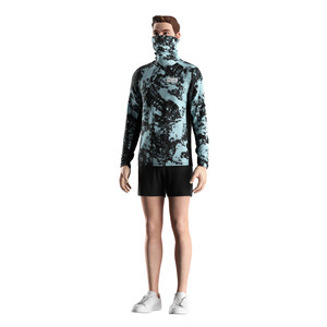 Camisa de Protección Solar para Hombre con Protector Facial Integrado, Zona de Malla Estratégica, Sin Fricción, Ligera, para Pescadores y Aventureros - Product Image 5