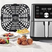 Cosori 6 QT Gourmia Luft fritte use Zubehör Quadratische Metall ersatzteile inklusive Backform Friteuse Dampf platte Leicht zu tragen