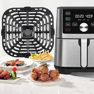 <span class=keywords><strong>Accesorios</strong></span> para freidora de aire <span class=keywords><strong>Cosori</strong></span> 6 QT Gourmia, piezas de repuesto cuadradas de Metal, incluida la sartén para hornear, placa de vapor para freidora, fácil de usar - Product Image 5