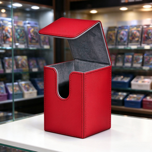 Caja de Cartas de Piel Sintética PU al por Mayor, con Capacidad para 100 Cartas, para Cartas Coleccionables TCG - Product Image 4