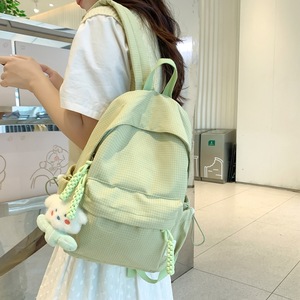 Mini <b>Backpack</b> For Female Students Lightweight Solid Color With Interior Zipper Pocket <b>School</b> Education Summer 2024 - Product Image 1