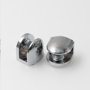 Glass Clamp Wall Mounted Adjustable Zinc Alloy Glass Shelf Clip Clamp Bracket for 6MM Glass Shelf Very Cheap New Trend - Product Image 3