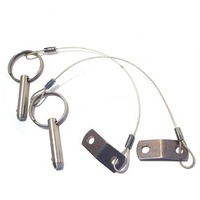 Acier inoxydable 304 Marine goupille à dégagement rapide 1/4 Inchx35mm goupille de verrouillage à bille goupille autobloquante Kayak dériveur Yacht bateau matériel