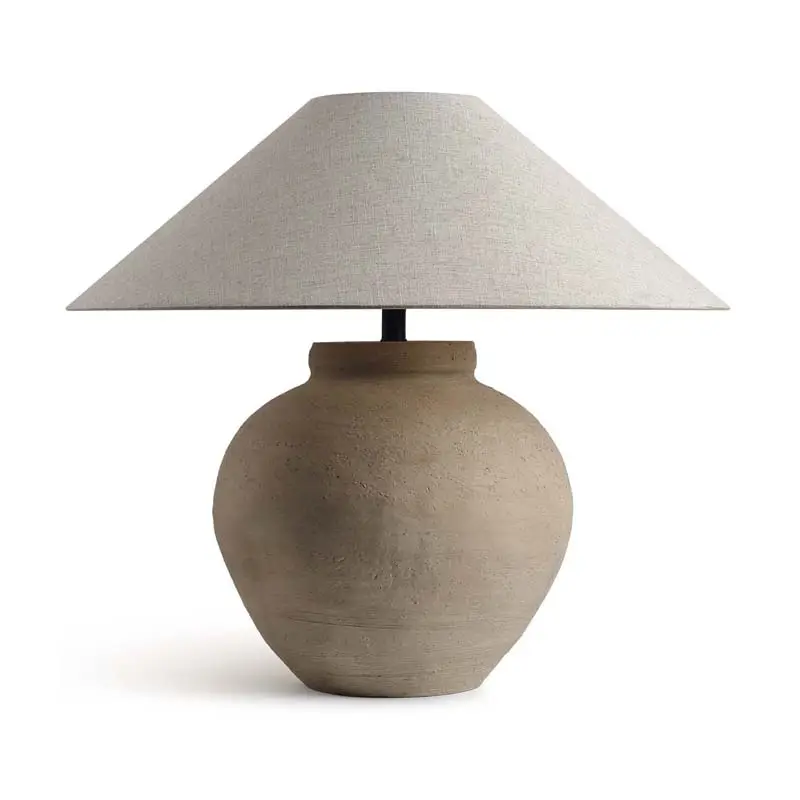 Moderne amerikanische einfache Art Keramik Material handgemachte Handwerk Home Decoration Tisch lampe für Wohnzimmer