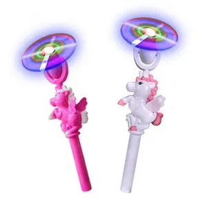 Nhà Máy Bán Hàng Trực Tiếp Nhấp Nháy Unicorn Cối Xay Gió LED Ánh Sáng Xoay Fan Flash Bánh Xe Ánh Sáng Đồ Chơi Thích Hợp Cho Cô Gái Để Chơi