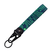 Vente directe chaîne de porte-clés en nylon imprimé personnalisé porte-clés de voiture et de moto crochet accessoire exclusif néo-zélandais
