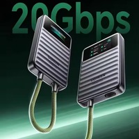 UGREEN NeoDrive Go 20 SSD Portatile 20Gbps 2000MB/s Unità a Stato Solido Esterna con Cavo USB Integrato Display IPS Crittografia AES256