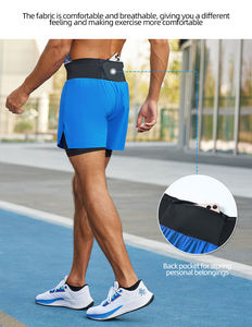 Nuovi uomini e donne che corrono maratona all'aperto <span class=keywords><strong>da</strong></span> <span class=keywords><strong>corsa</strong></span> due pantaloncini antiscivolo - Product Image 6