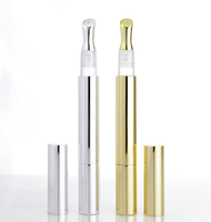 Tubes de 3ml aluminium or argent pour crème de massage pour les yeux Bouteilles d'emballage vides pour sérum essence huile baume à lèvres gel pour cheveux maquillage