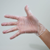Boîte de 100 gants en vinyle sans poudre, sans latex, jetables, pour le nettoyage et la manipulation des aliments