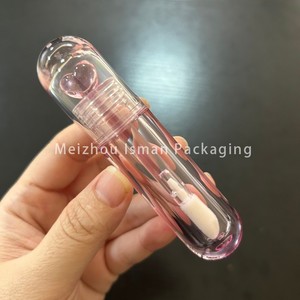 ISMAN - Tubo Ovalado de Lujo para Brillo Labial de 6 ml, con Decoración de Corazón en el Interior de la Tapa, Aplicador Grande, Envase Cosmético Vacío de ABS, Venta al por Mayor, Logotipo Personalizado - Product Image 5