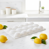 Moule en silicone à 15 cavités pour mousse au citron, chocolat, sandwich, savon et bougie - DIY