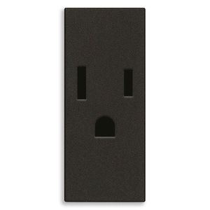 เต้ารับไฟฟ้าแบบติดผนัง Sicury 2P+T 15A สีดำ ขนาด 4.6x2.7x5.6 นิ้ว - Product Image 1