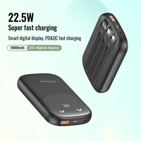 Miccell - Baterías Externas de Carga Rápida PD de 22.5W y 20000mah, Batería Externa Portátil para Teléfono con Pantalla LED Digital