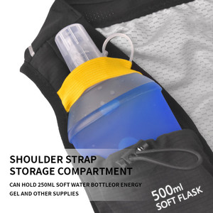 Biểu Tượng Tùy Chỉnh Trọng Lượng Nhẹ Polyester Hydration Gói Ba Lô Vest Cho Đường Mòn Chạy Đi Bộ Đường Dài Đi Xe Đạp Không Thấm Nước Xách Tay Hai 500Ml - Product Image 6