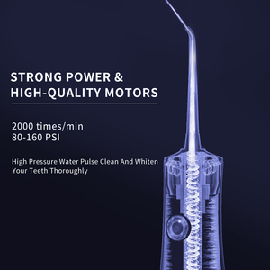 <span class=keywords><strong>Irrigador</strong></span> Bucal Eléctrico Portátil con Carga Tipo-C, para Cuidado Dental, Limpieza de Dientes y <span class=keywords><strong>Ortodoncia</strong></span>, con Certificación CE, ROHS, FDA y FCC, OEM - Product Image 2