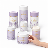 Tube en papier gaufré avec film PET couché cellophane pour emballage de shampoing solide, de savon et de gel douche en gros