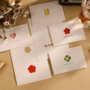 Tarjeta de Felicitación de Agradecimiento para el Día de San Valentín de una Floristería Simple, Estilo Europeo, Servicio Creativo, Tarjeta de Reseña Positiva, Tarjeta de Cumpleaños - Product Image 3