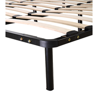 Matelas Moderne Avec Cadre De Lit a Plateforme En Metal Et Fer a Lattes En Bois Pour Chambre a Coucher Hotel Ecole
