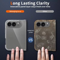 Coque de téléphone transparente pour iPhone 18 Fold, antichoc, anti-jaunissement, légère, support personnalisé, logo OEM, vente en gros