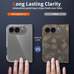 เคสใสสำหรับ iPhone 18 Fold กันกระแทก ป้องกันเหลือง น้ำหนักเบา รองรับโลโก้สั่งทำ OEM ขายส่ง - Product Image 1