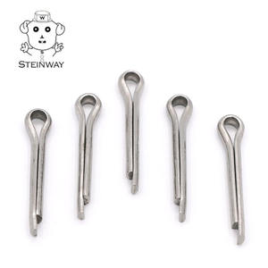 หมุดแบบกำหนดเอง <span class=keywords><strong>ISO1234</strong></span>หัวแบนสแตนเลสสตีลหมุดปักพร้อมแหวนยึดร่องสำหรับคลิป E - Product Image 2